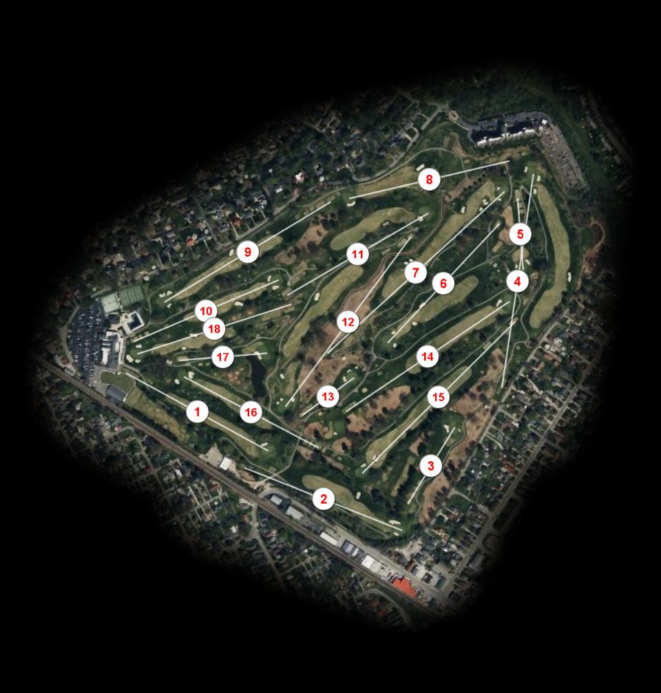 Audubon Country Club course overview