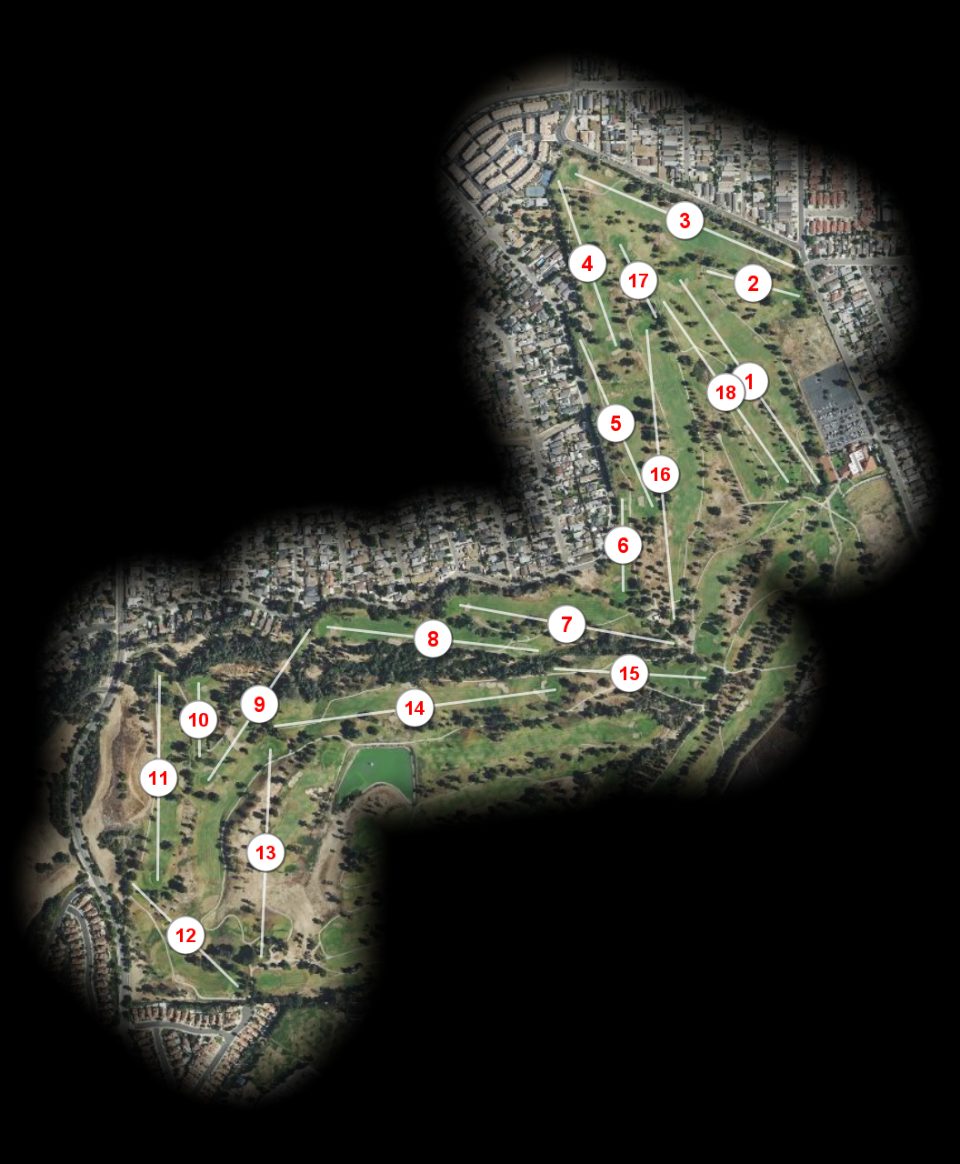 Los Serranos Country Club North course overview