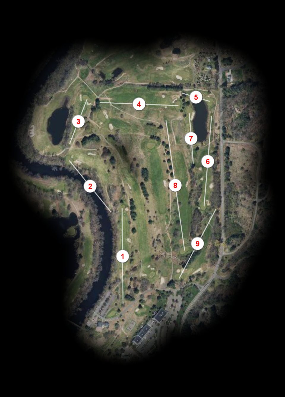 Red nine at Blue Fox Run Golf Club