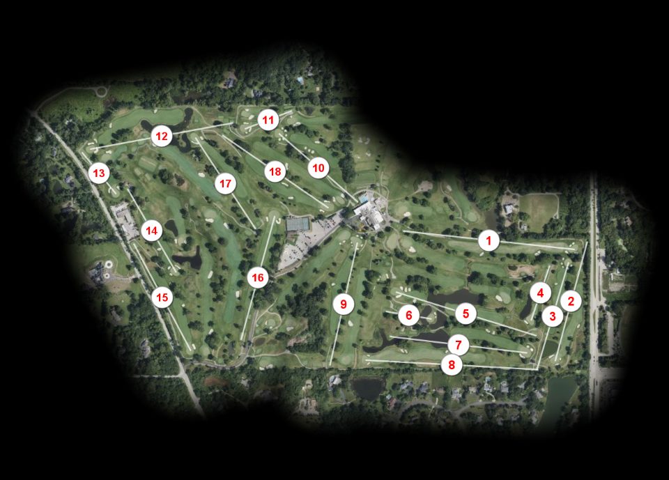 Twin Orchard Country Club Red course overview