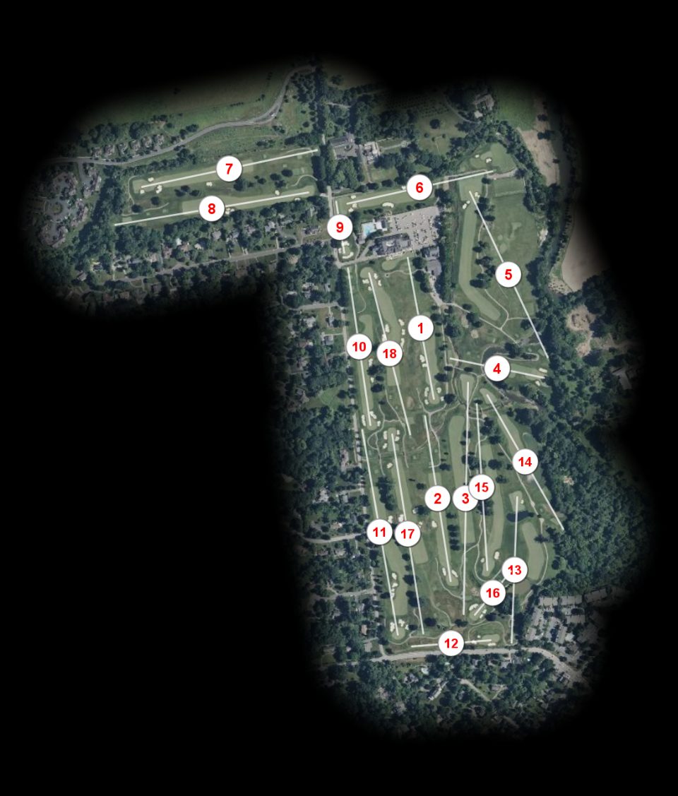 Whitemarsh Valley Country Club course overview
