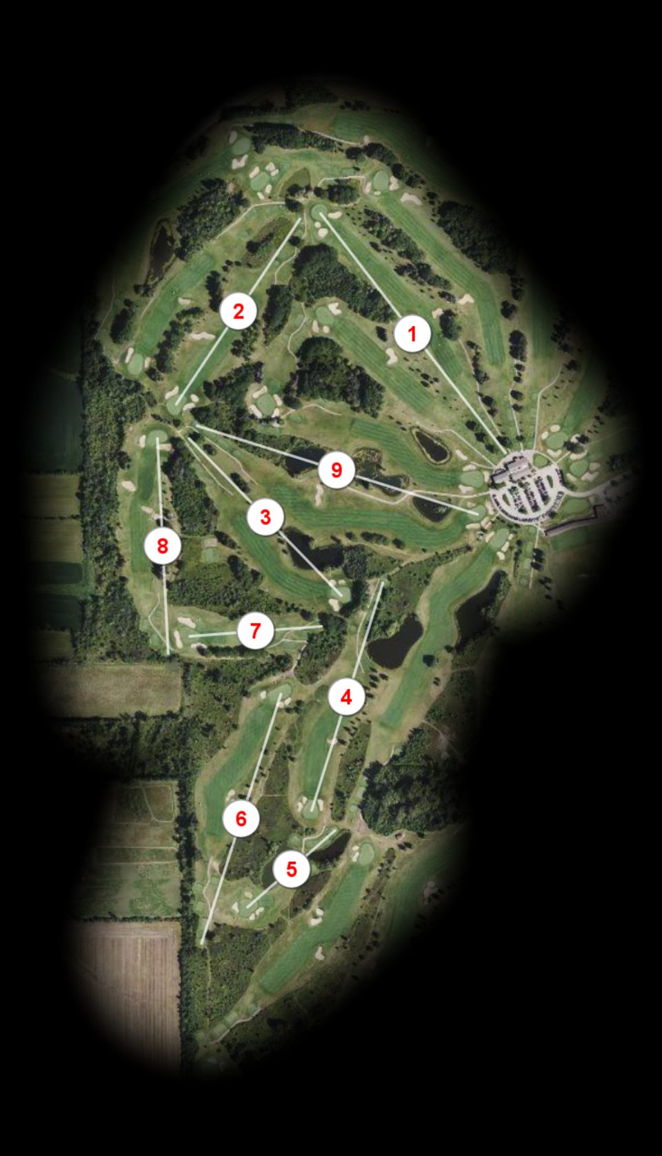 Blue nine at Ives Grove Golf Course
