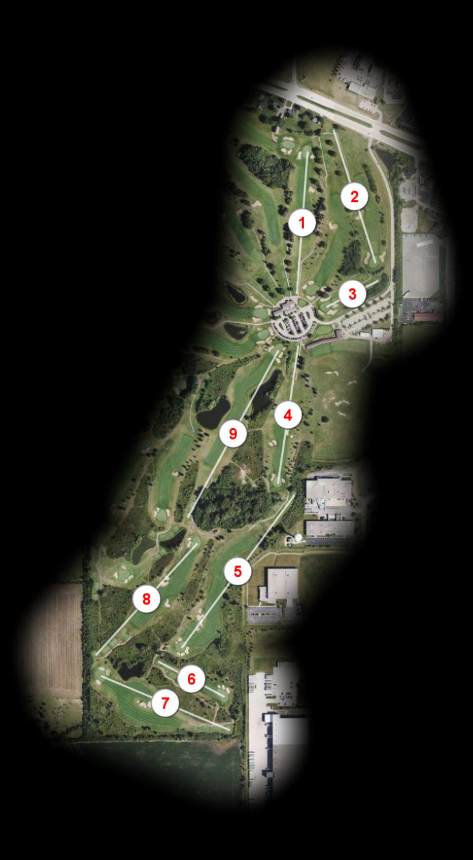 Red nine at Ives Grove Golf Course