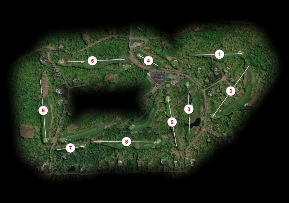 Trail nine at Blue Ridge Trail Golf Club