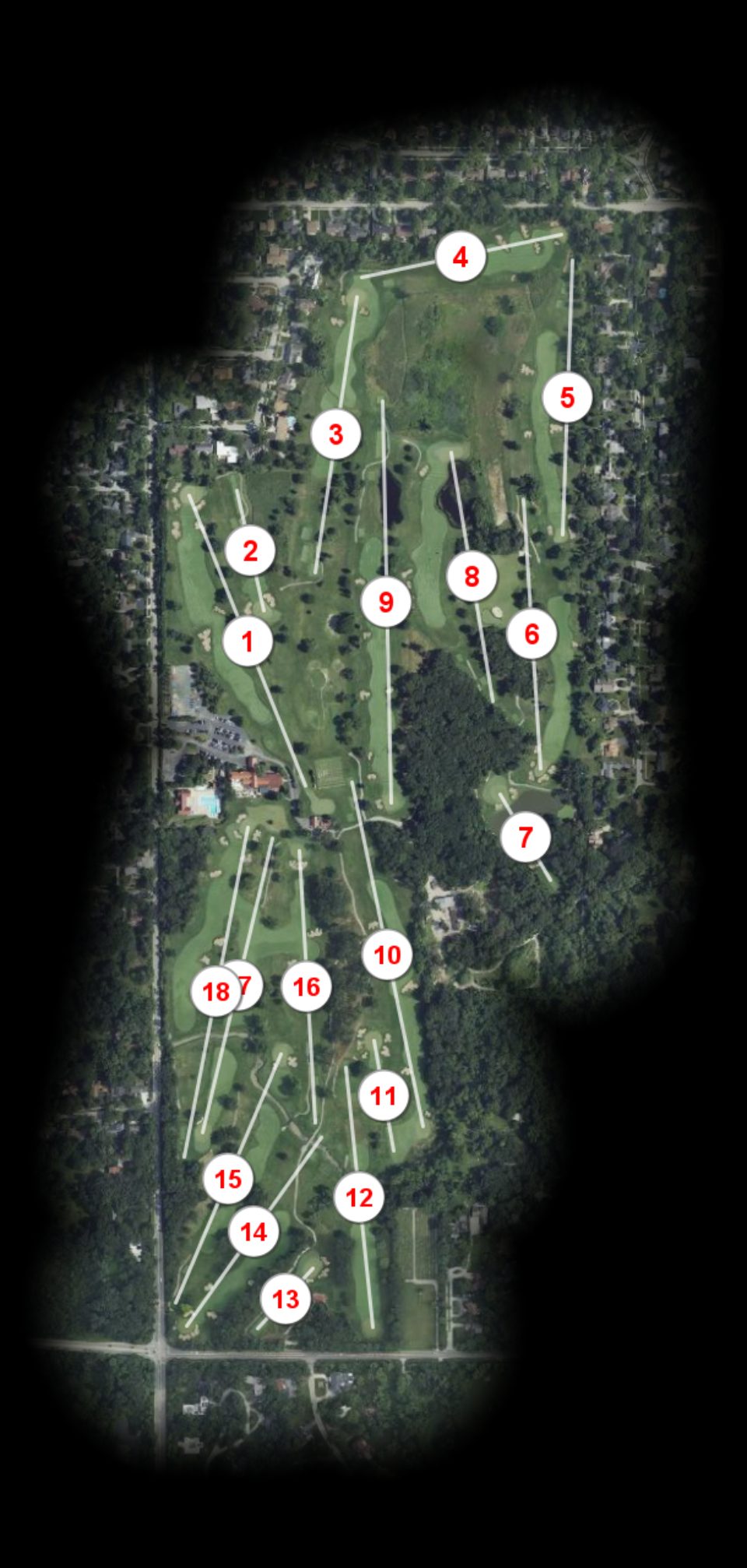Flossmoor Country Club course overview
