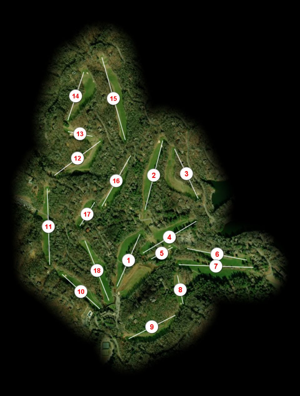 Connestee Falls Golf Course course overview