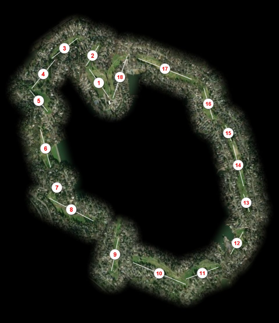 Lake of the Pines Country Club course overview