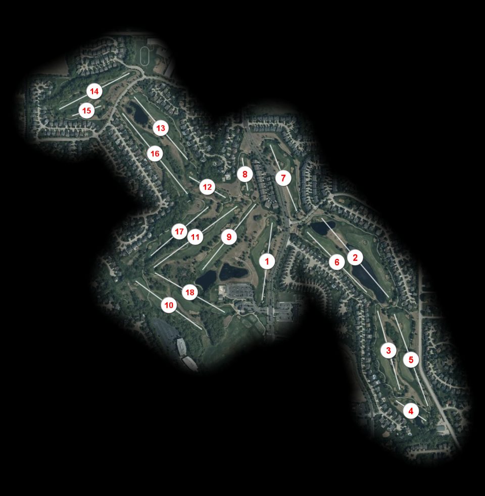 Winghaven Country Club course overview