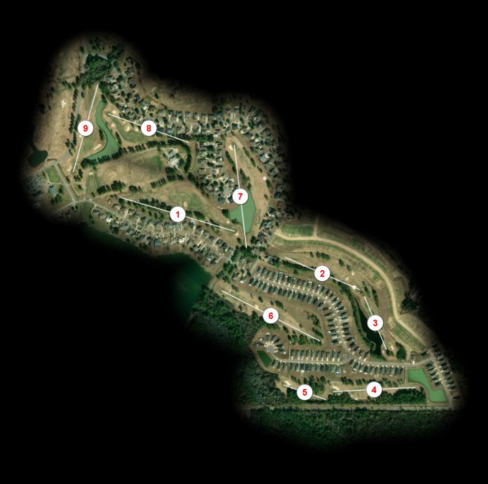 Vista nine at GlenLakes Golf Club