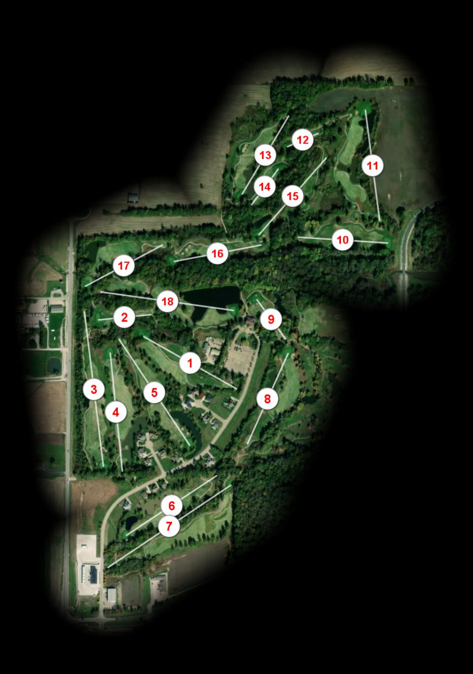 Govenors Run Country Club Par 3 course overview