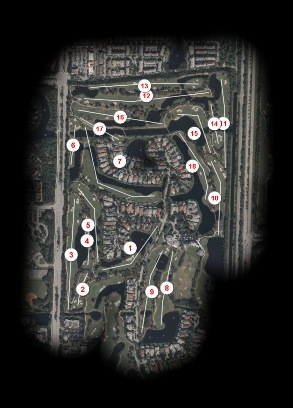 The Club at Admirals Cove West to North course overview