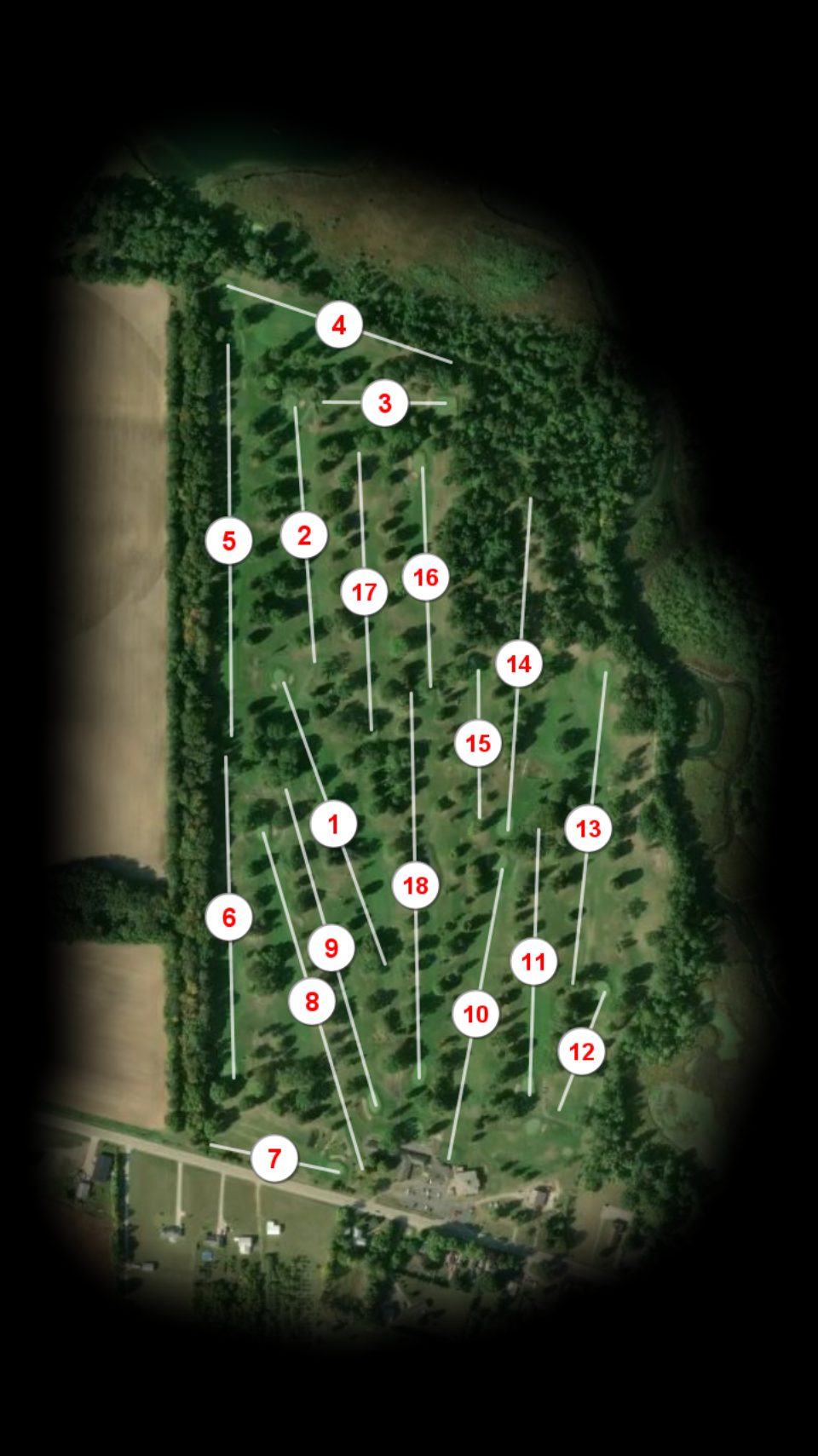 Four Lakes Country Club course overview