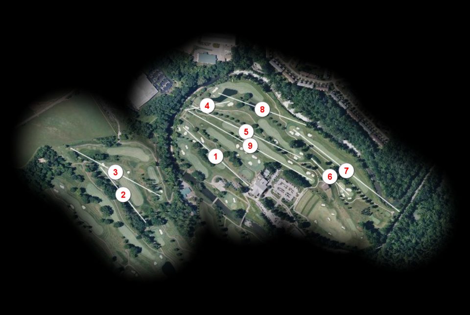 Red nine at Valley Brook Country Club
