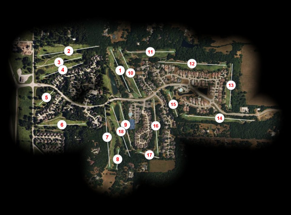 Millwood Golf & Racquet Club course overview