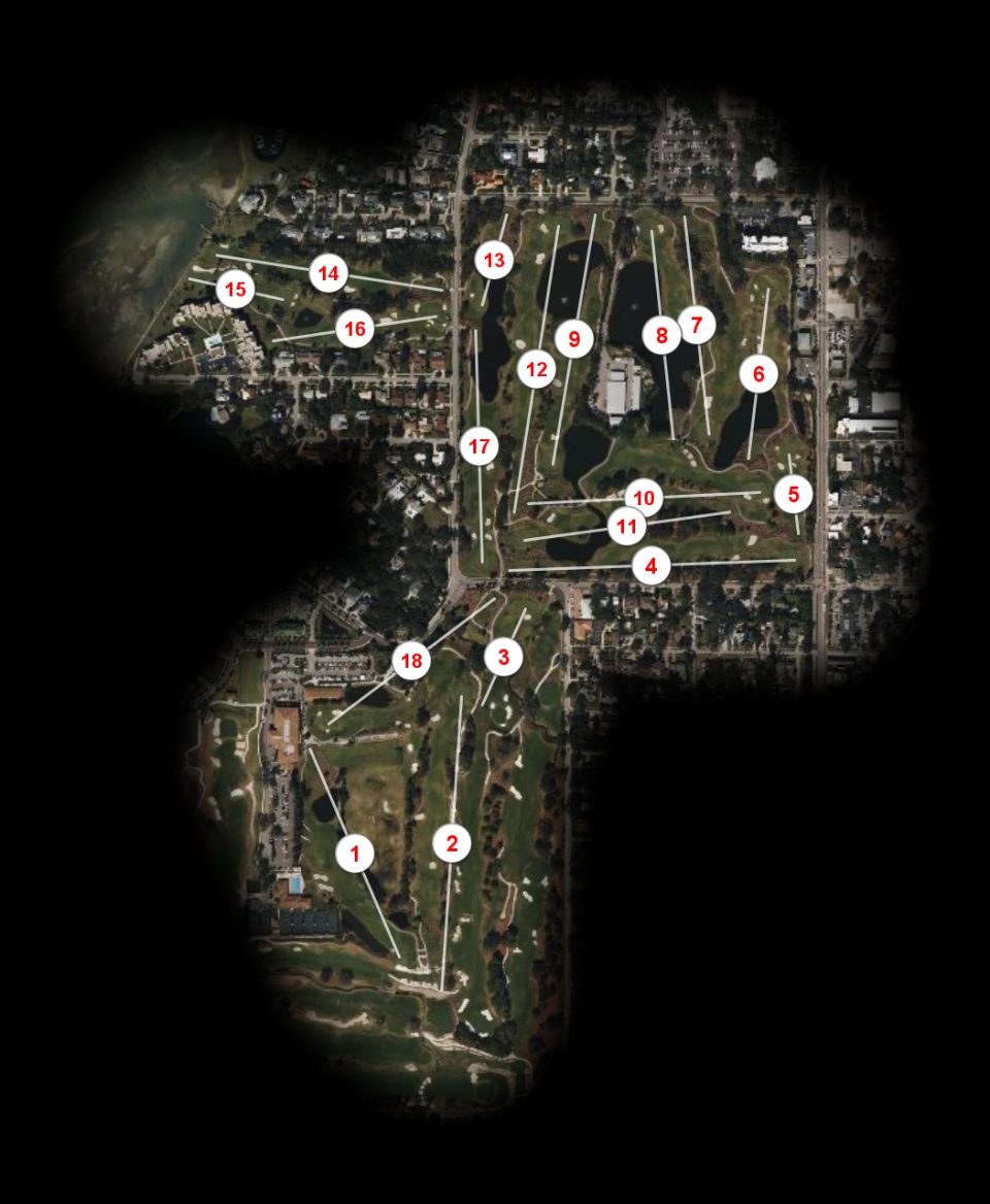 Belleair Country Club East course overview