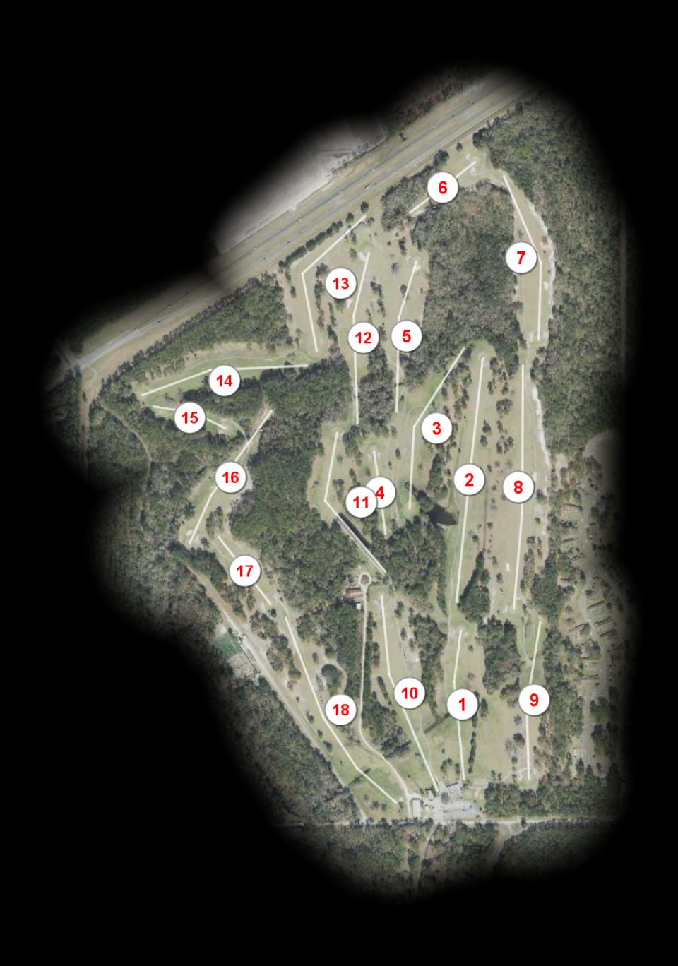 Fiddlers Green at Cecil Field Golf Club course overview