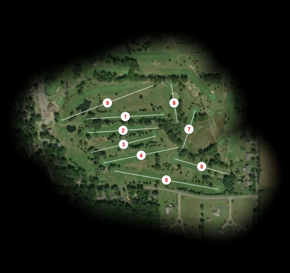 Original nine at Hankerd Hills Golf Club