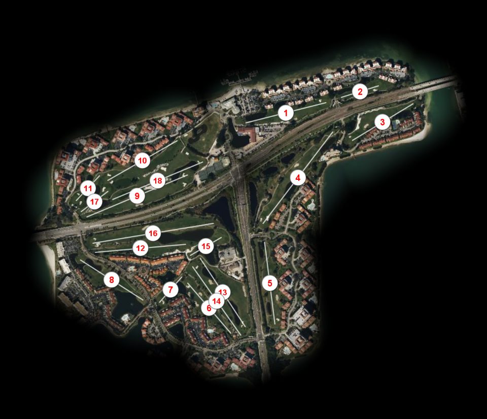 Isla del Sol Yacht and Country Club course overview