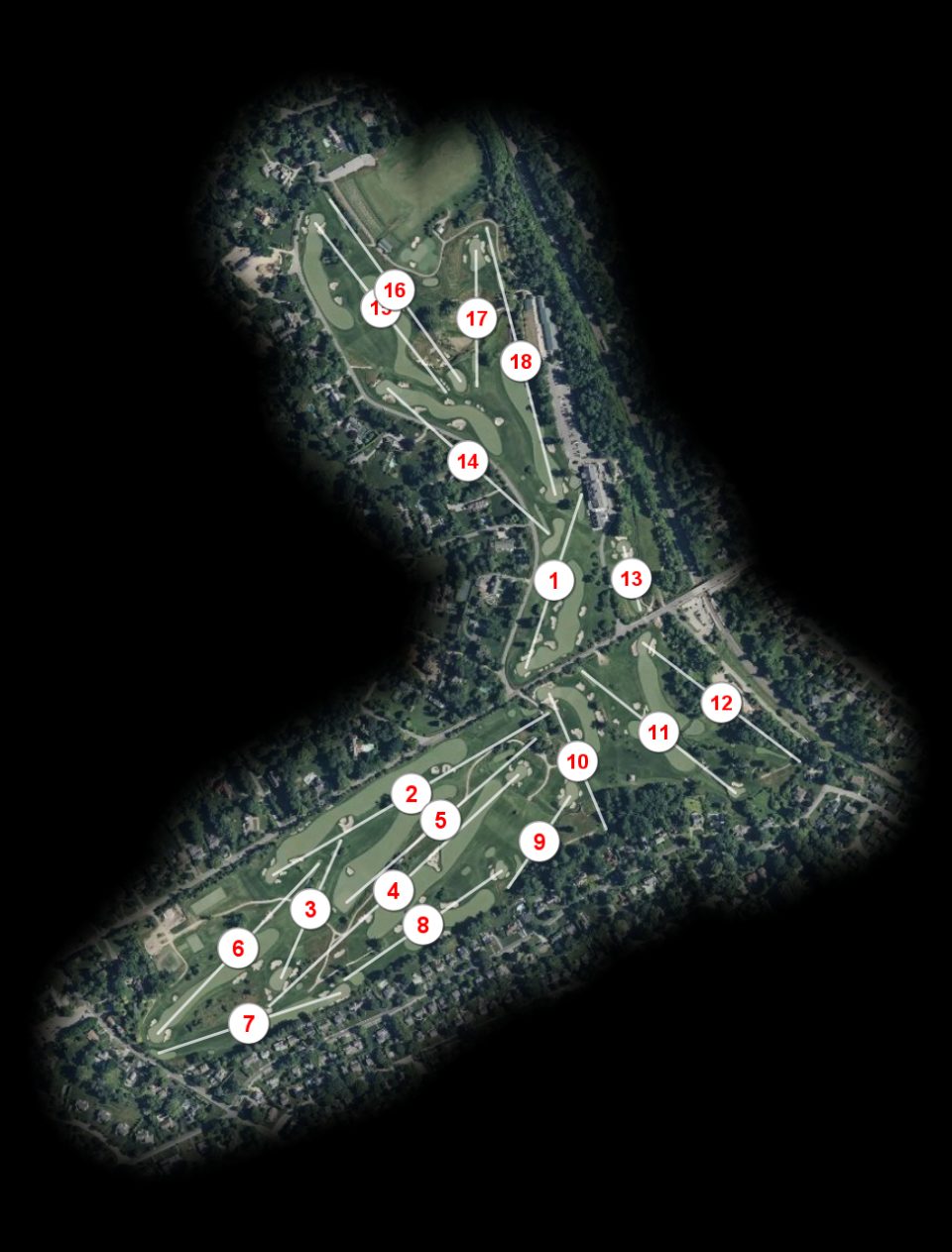 Merion Golf Club East course overview