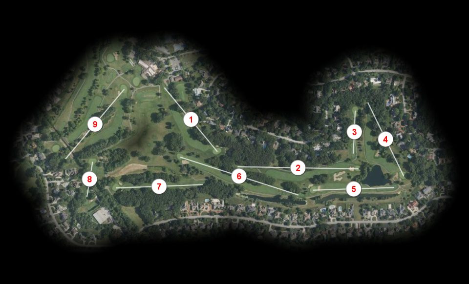 Red nine at Briar Ridge Country Club