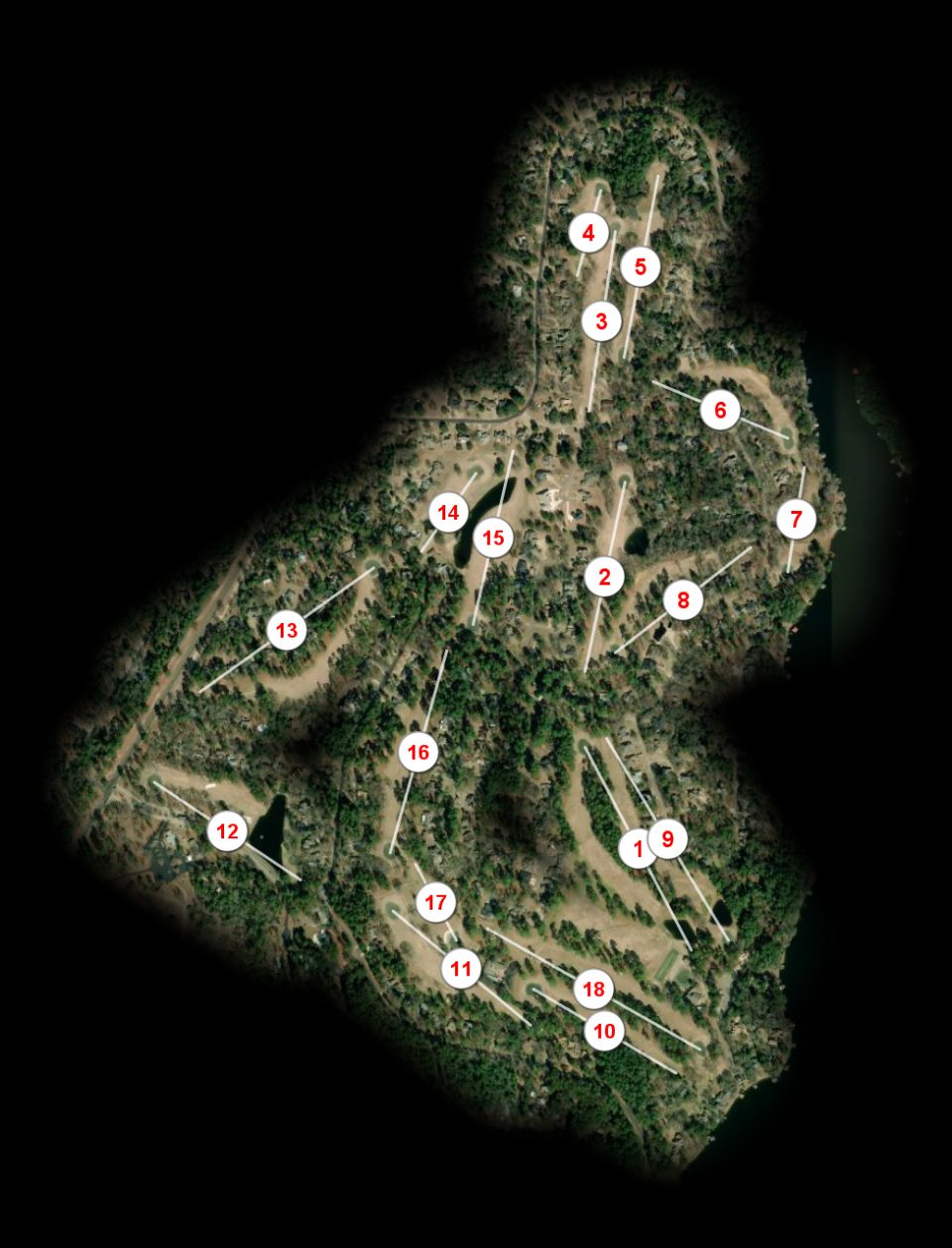 Holly Lake Ranch Golf Course course overview