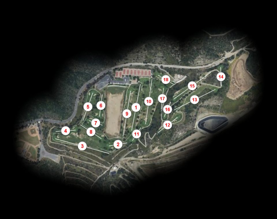 Scholl Canyon Golf & Tennis Club course overview