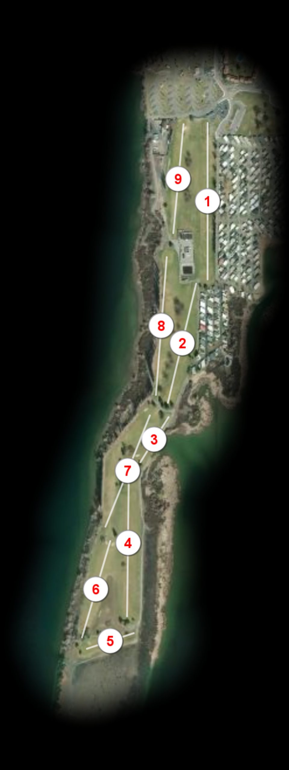 Crescent Bar Golf Course course overview
