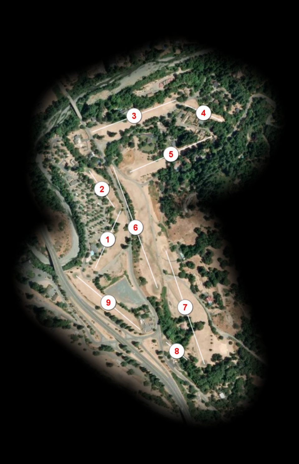 Benbow Valley RV Resort & Golf Club course overview