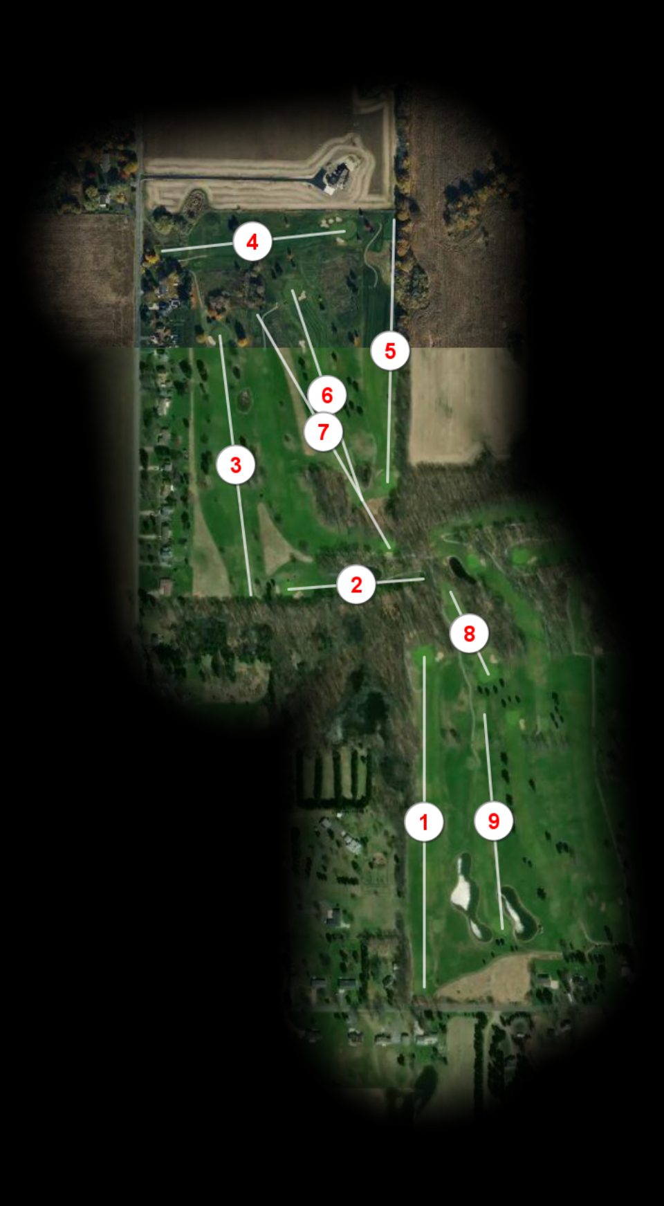 Blue nine at El Dorado Golf Club