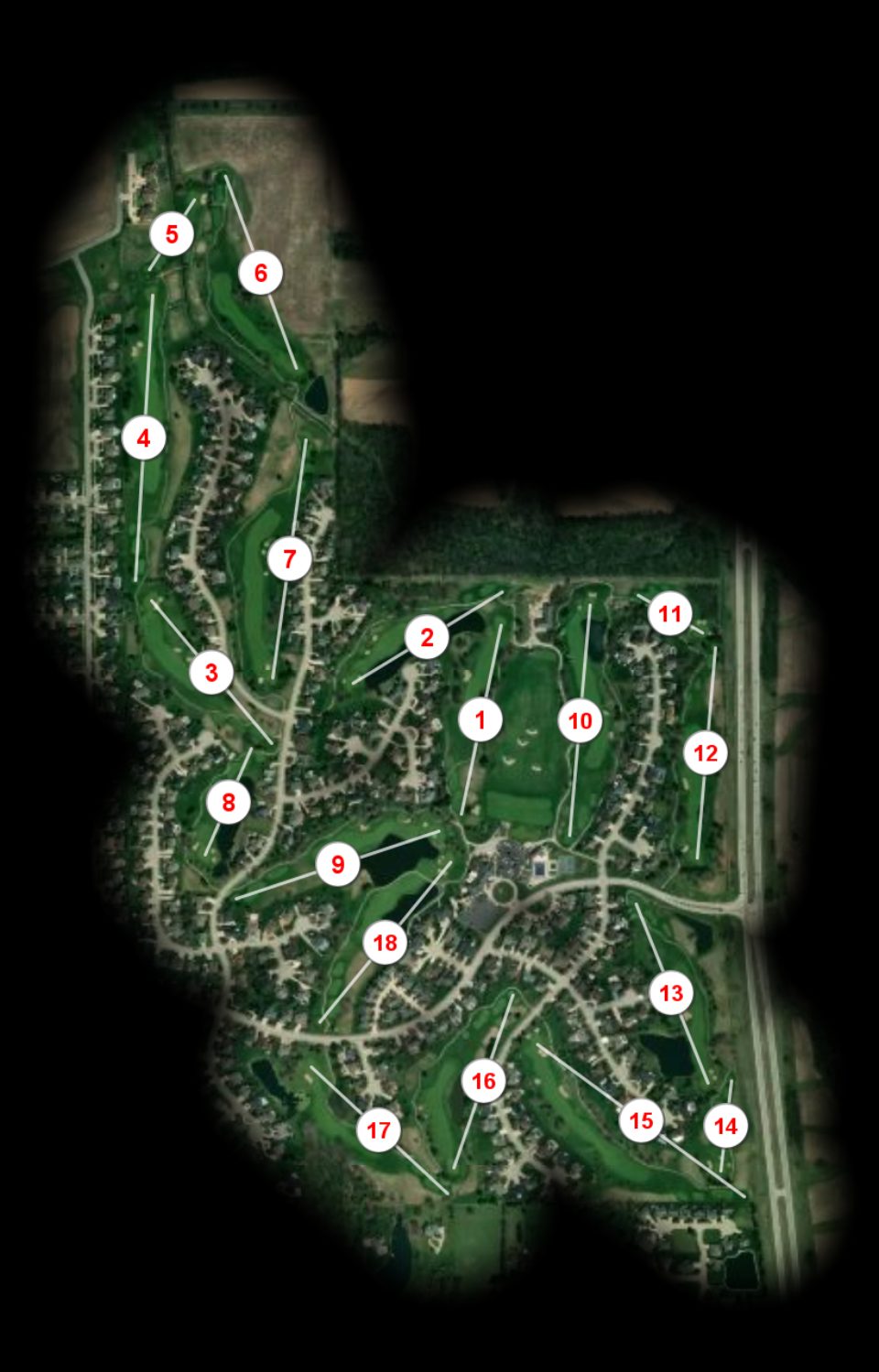 Panther Creek Country Club course overview