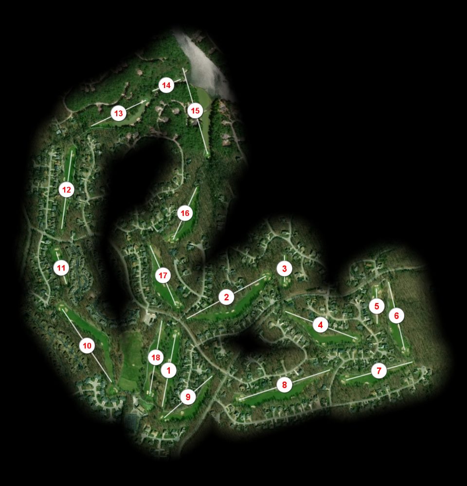 Stonehenge Golf Club at Fairfield Glade course overview