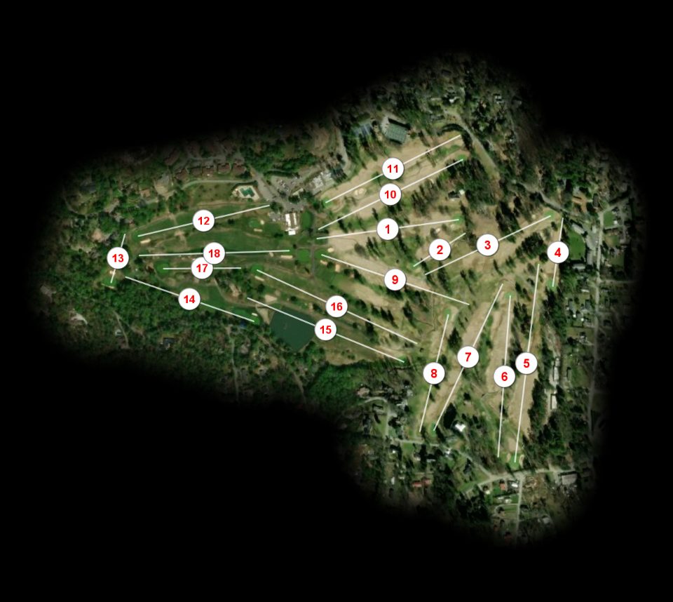 Hendersonville Country Club course overview