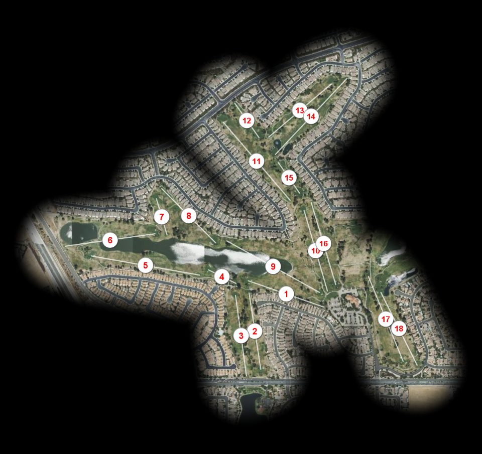Menifee Lakes Country Club Palms course overview