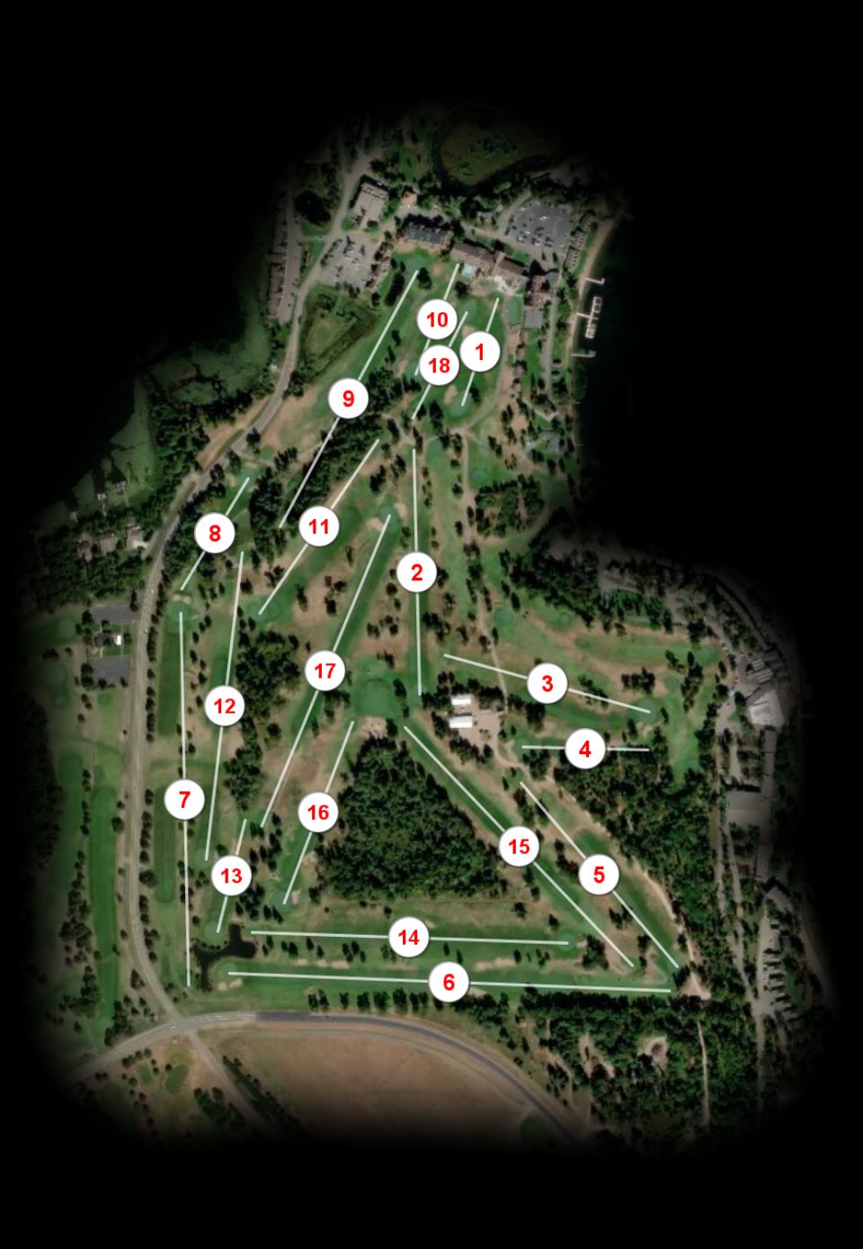 Maddens on Gull Lake Pine Beach East course overview