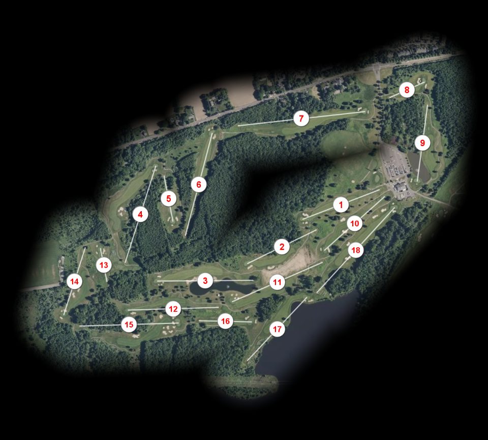 Mercer Oaks Golf Club West course overview