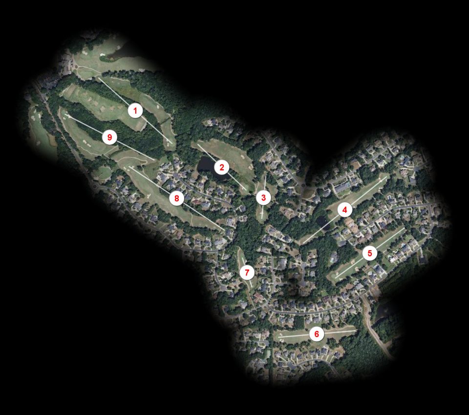 Hill nine at Eagles Landing Country Club