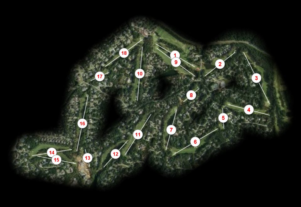 Country Club of the South Course of the South course overview