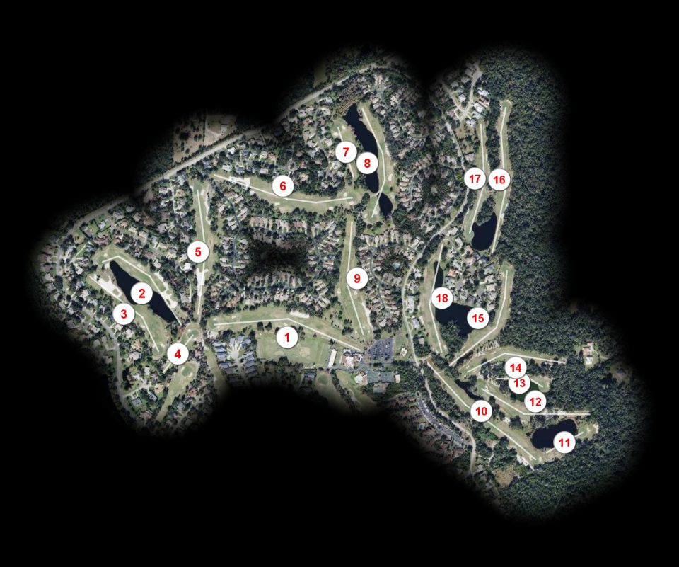 Sugar Mill Country Club Red to Blue course overview
