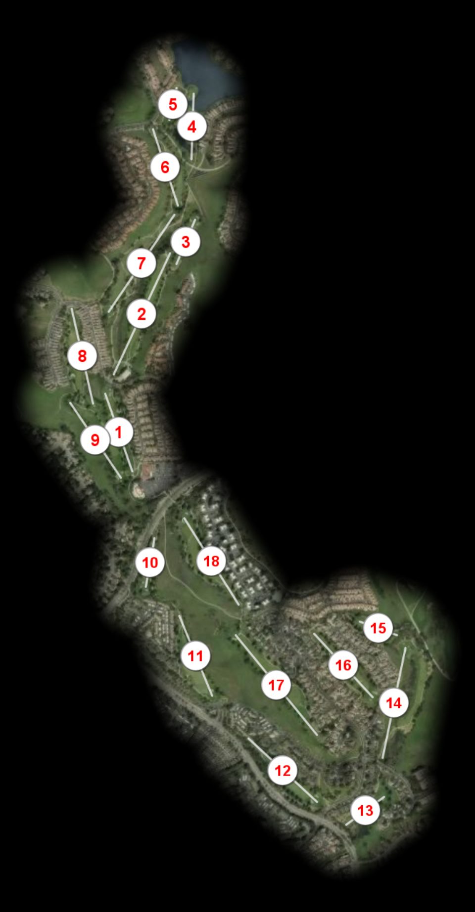 Canyon Lakes Country Club course overview