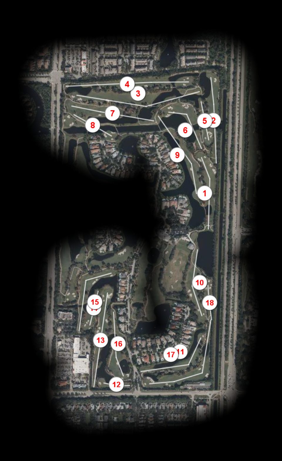 The Club at Admirals Cove North to South course overview