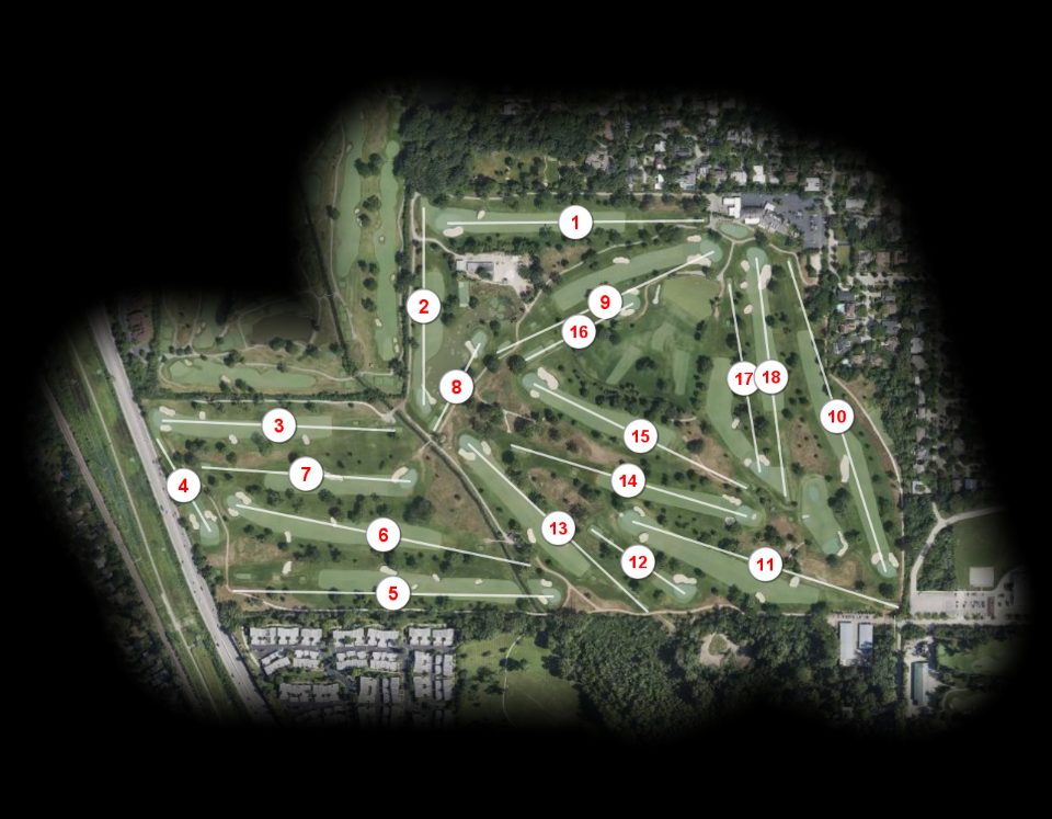 Bob O'Link Golf Club course overview