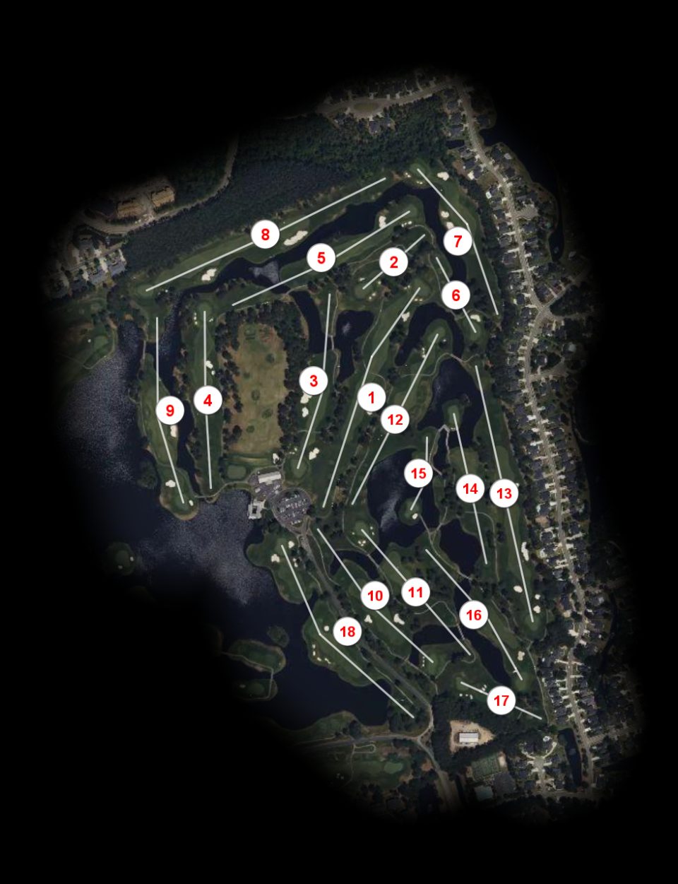 Man O War Golf Club course overview
