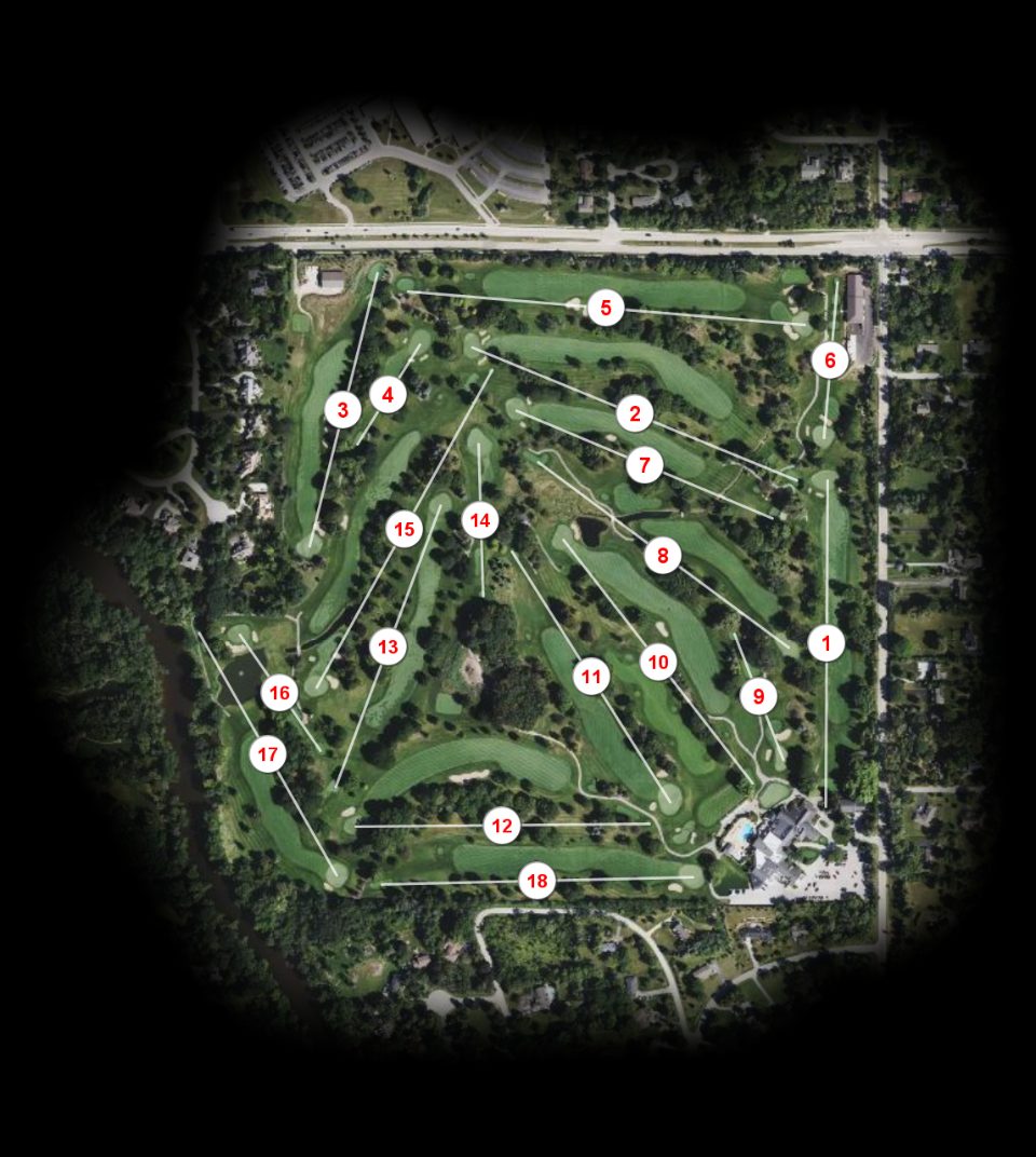 Ozaukee Country Club course overview