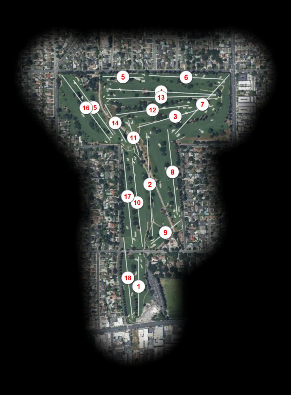 San Gabriel Country Club course overview