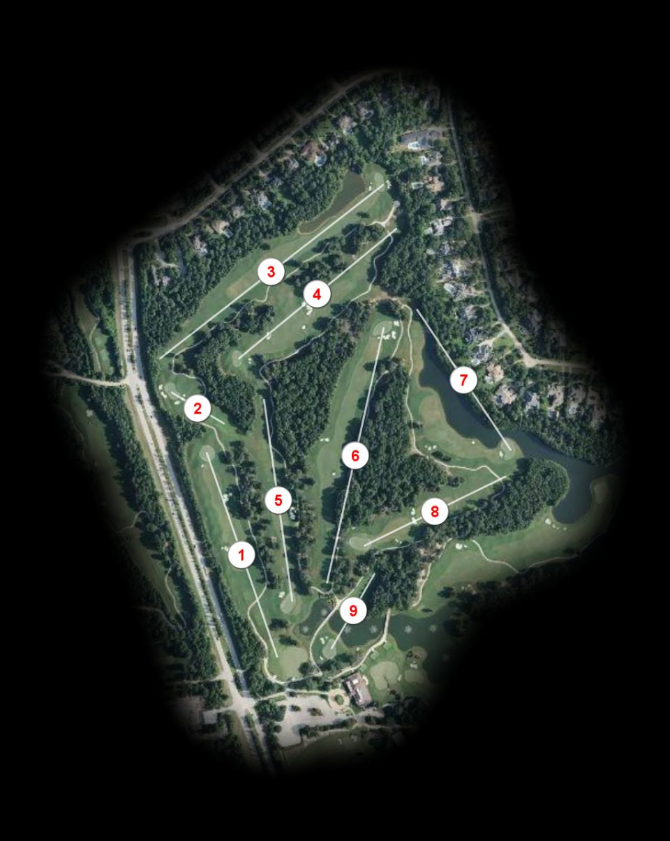 Front nine at Woodforest Golf Club