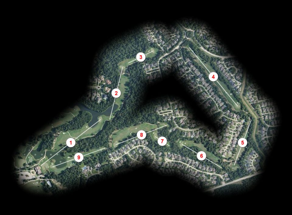 Back nine at Woodforest Golf Club