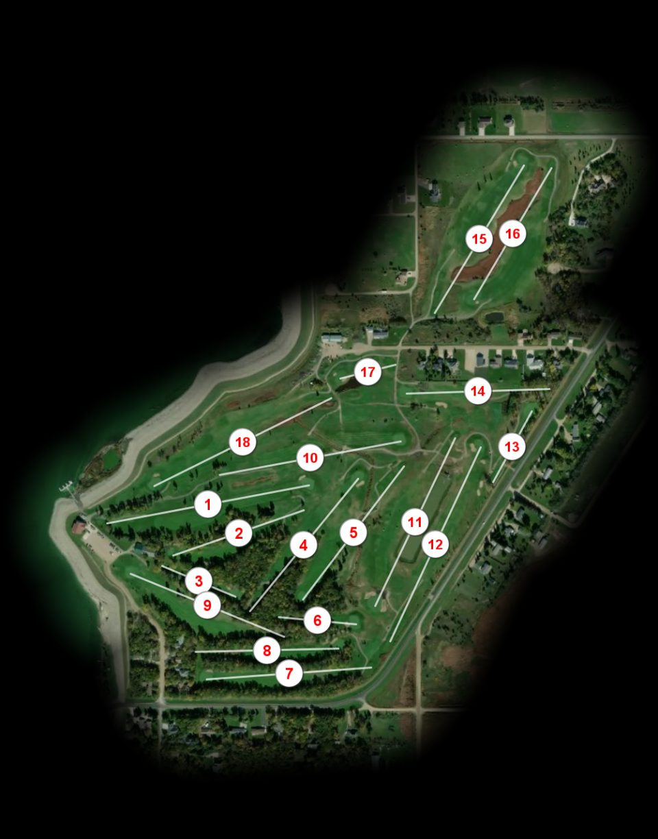Creel Bay Golf Course Devils Lake course overview