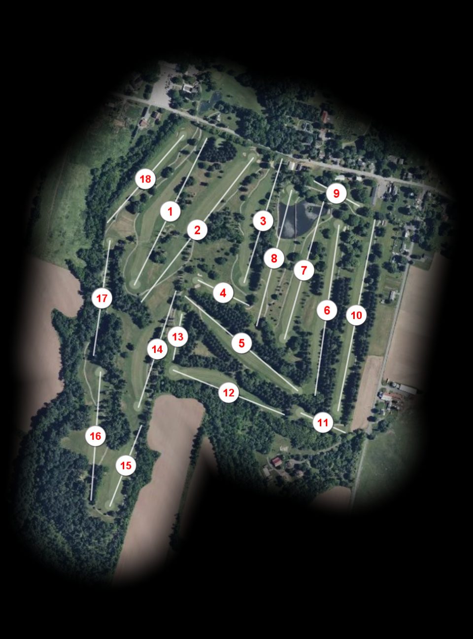 Arrowhead Golf Course Red/White course overview