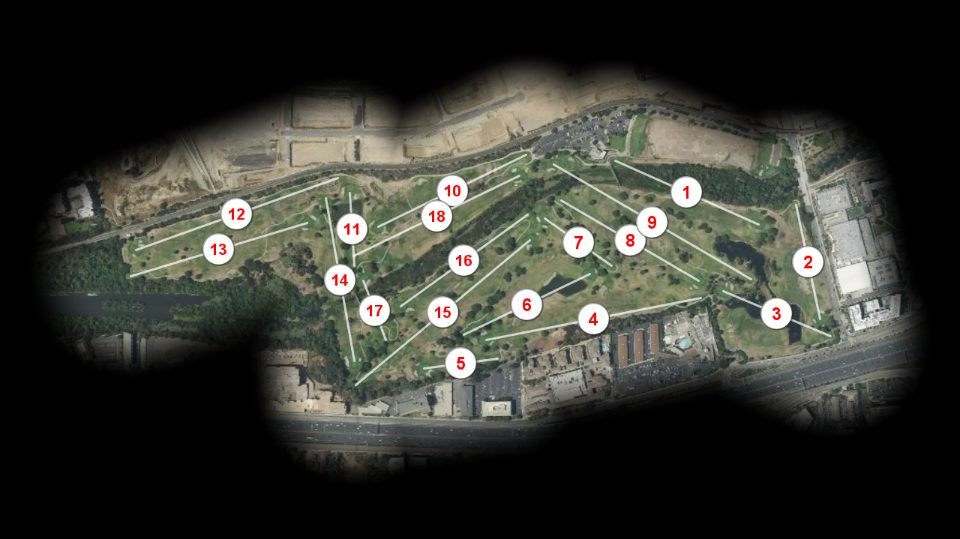 Riverwalk Golf Club 18 course overview
