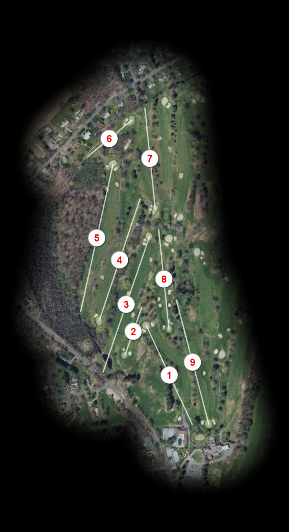 Park nine at Tumble Brook Country Club